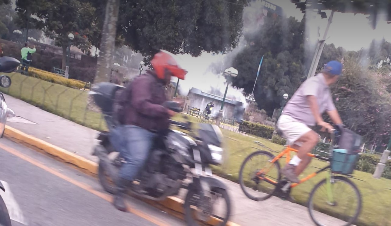 incendio en el Obelisco