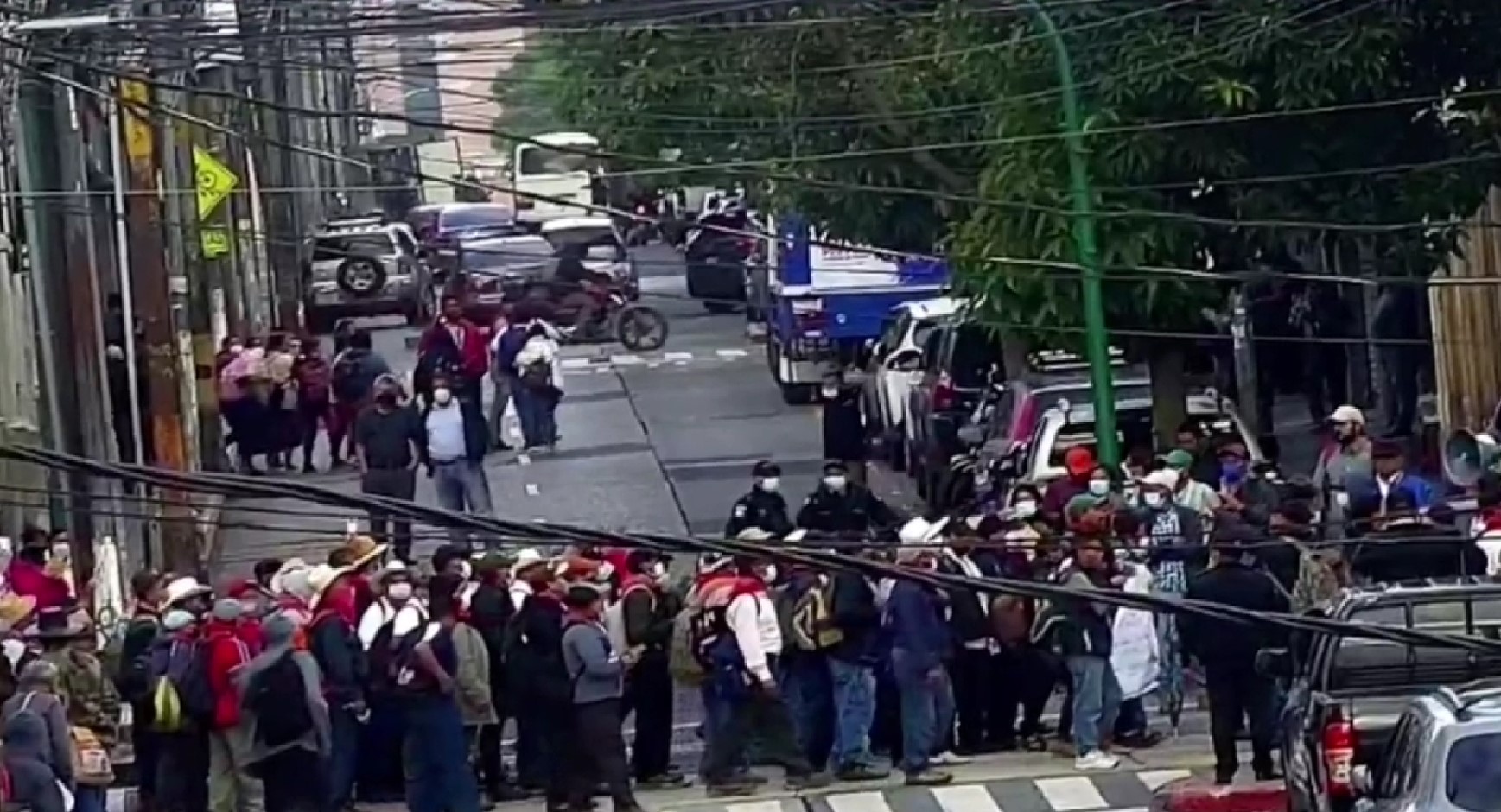 manifestación de veteranos militares en la capital