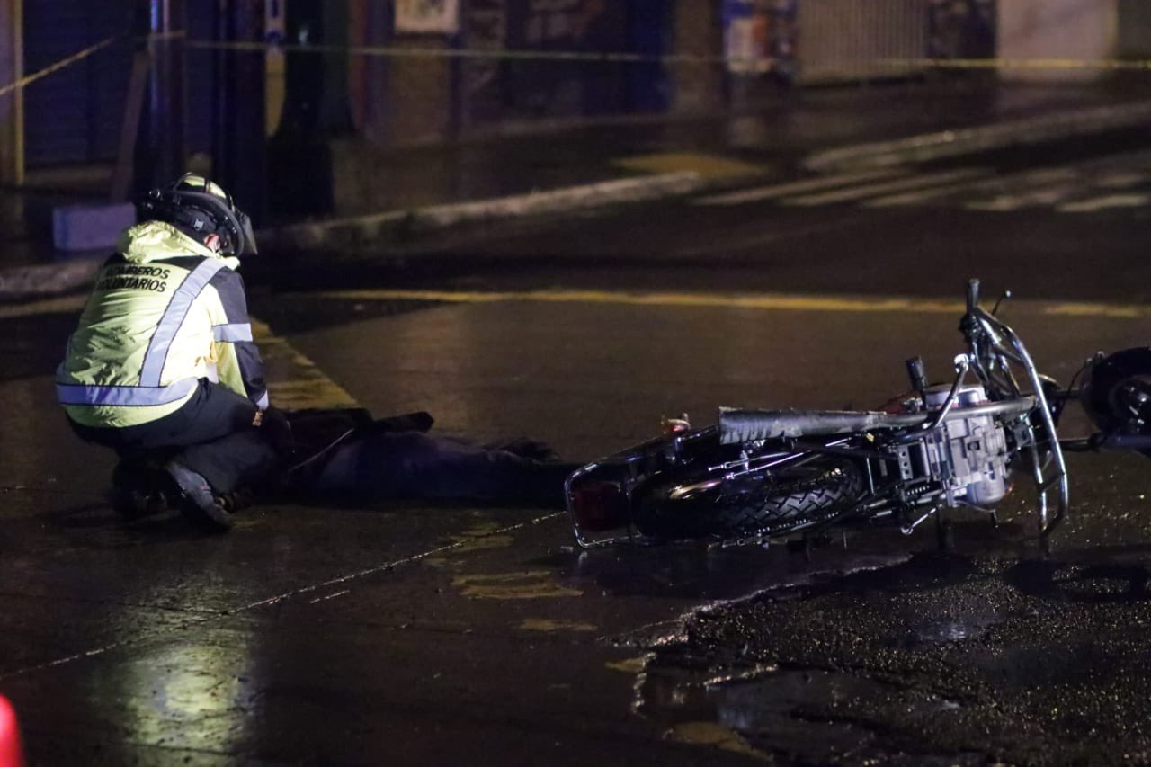 accidente de motocicleta en zona 6