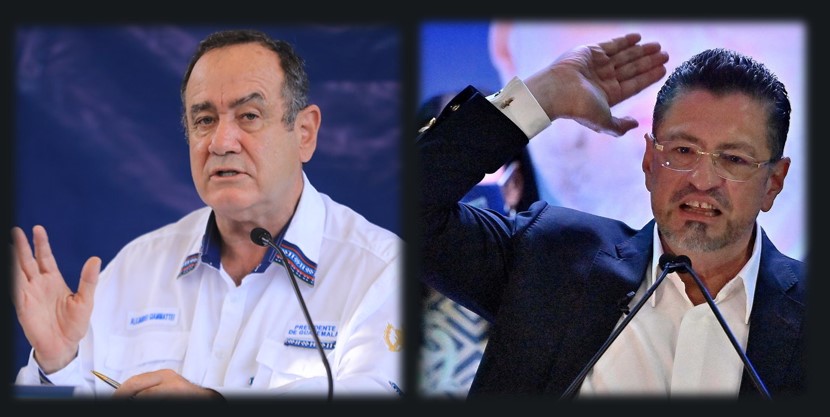 Presidentes de Guatemala y Costa Rica