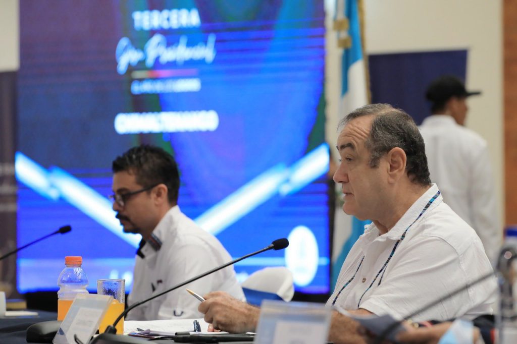 Presidente Alejandro Giammattei durante la tercera Gira Presidencial. / Foto: SCSP