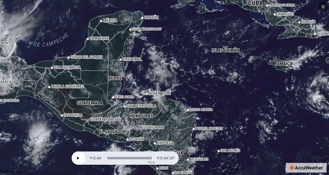 Mapa de Guatemala. / Foto: www.accuweather.com