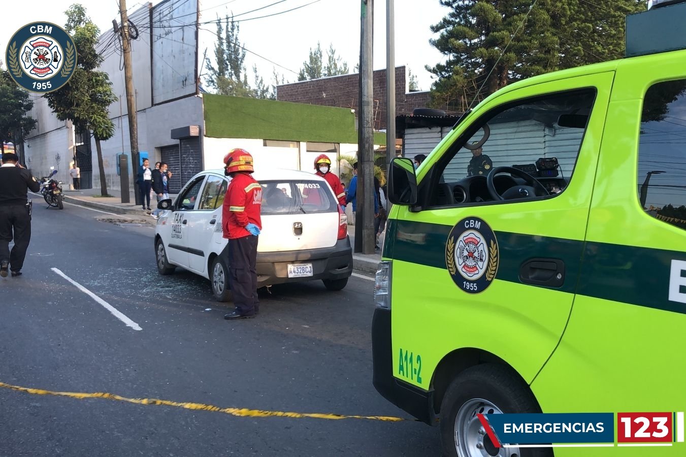 muerto en taxi por ataque armado en Km. 7 de ruta al Atlántico