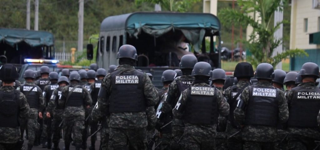 Integrantes de la Policía Militar de Orden Público. / Foto: @PMOPHN