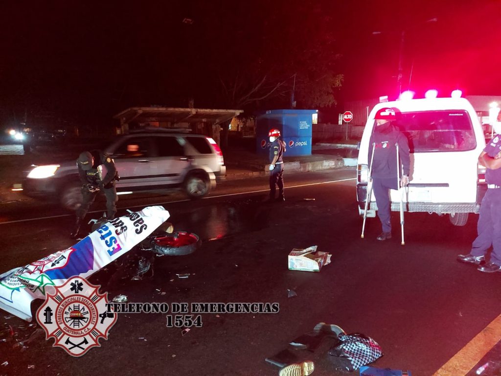 accidente en Santo Domingo Xenacoj