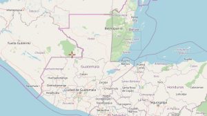 Mapa satelital de Guatemala.