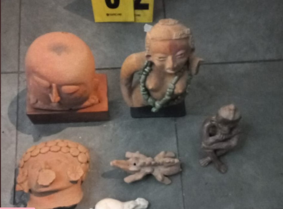 Decomisan piezas arqueológicas en Antigua Guatemala