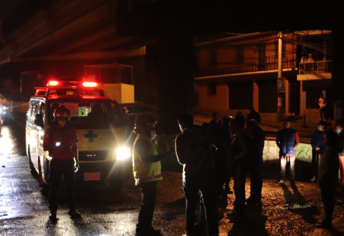 accidente de moto en ruta a San Juan Sacatepéquez