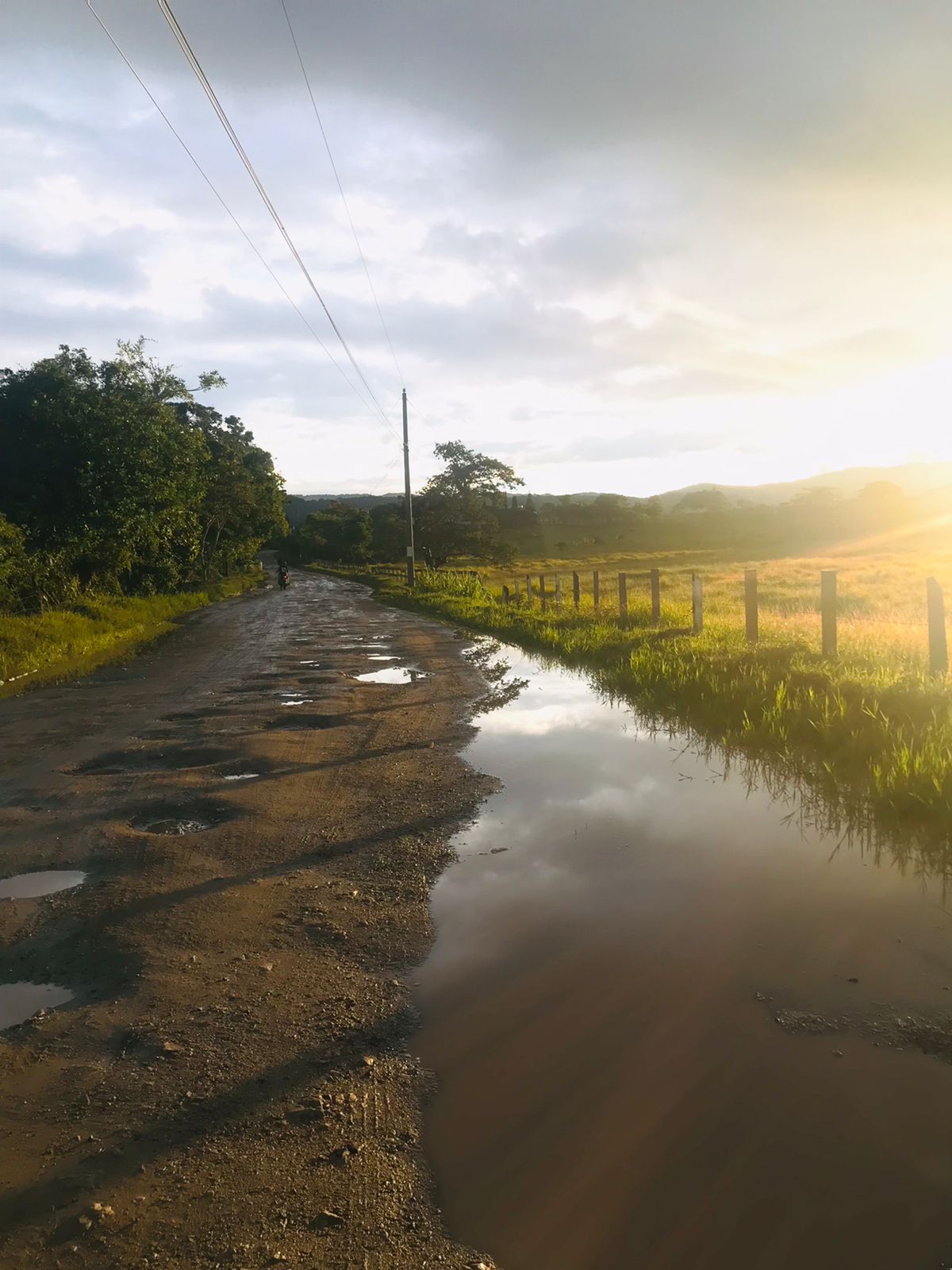 La antigua ruta a El Salvador, en Quesada, Jutiapa, que está intransitable. / Foto: Cortesía