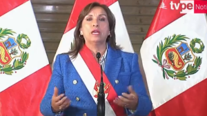 Dina Boluarte, presidenta de Perú