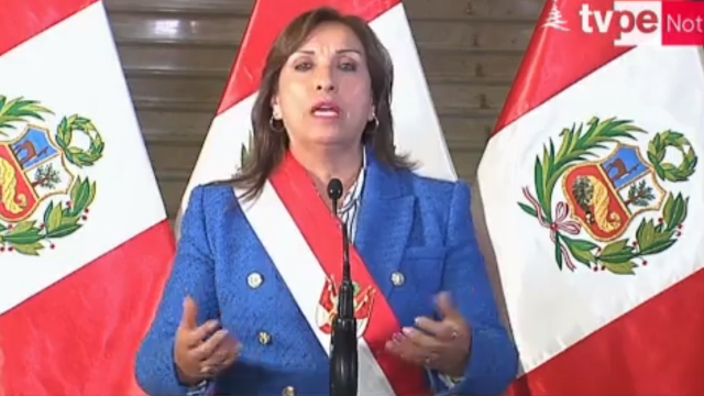 Dina Boluarte, presidenta de Perú