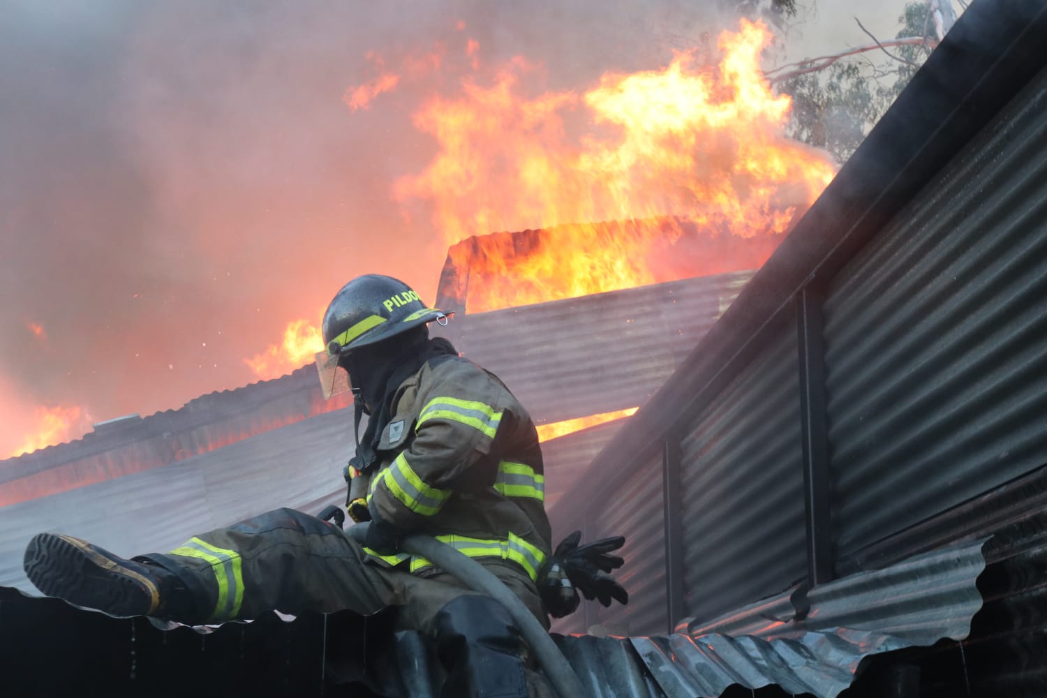 incendio de viviendas en zona 21