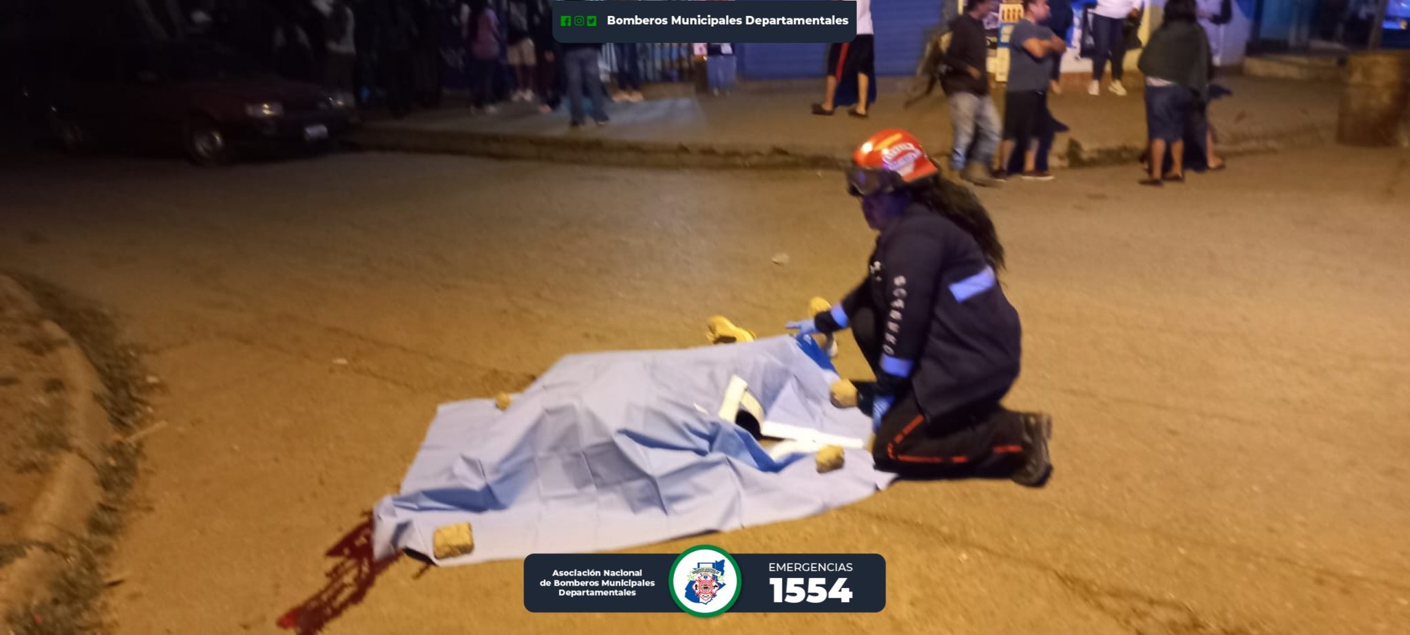 Asesinan a cuatro hombres en la colonia Ciudad Quetzal. / Foto: Bomberos Municipales Departamentales