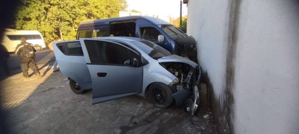 accidente en ruta a El Salvador