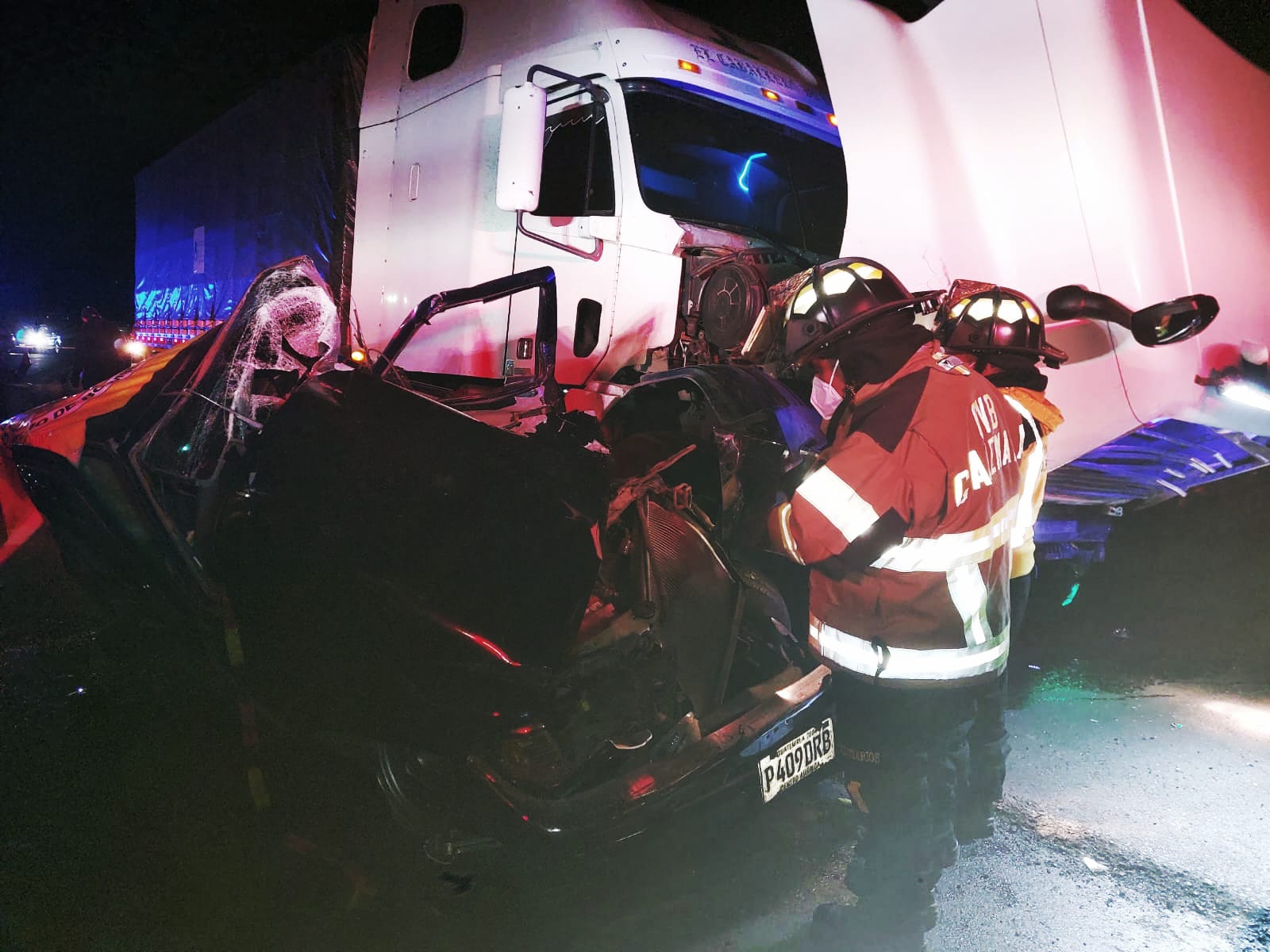 accidente en Km. 130 de ruta Interamericana