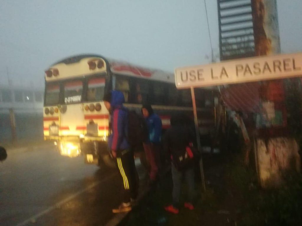 accidente de buses en Km. 110 de ruta Interamericana