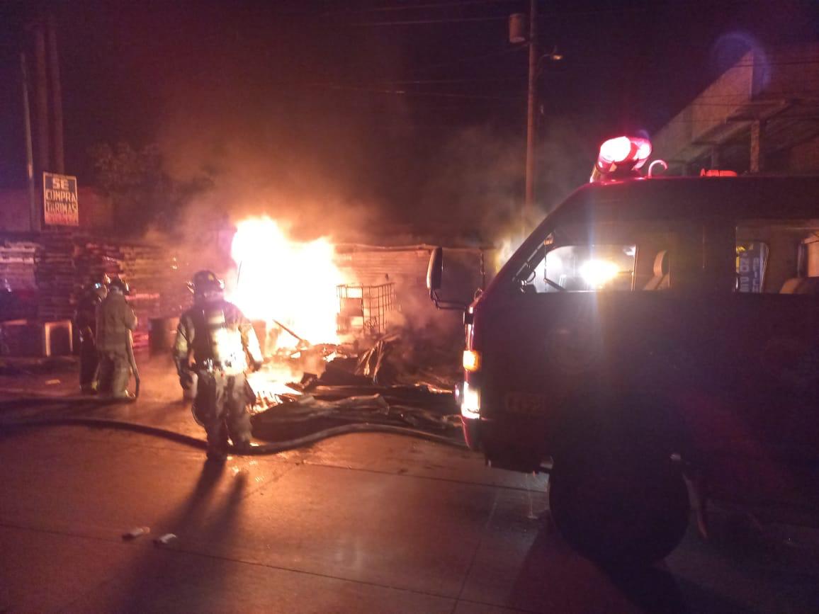 incendio en ruta al Pacífico