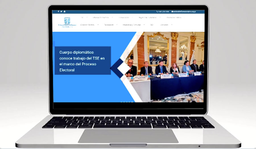 Sitio web del Tribunal Supremo Electoral