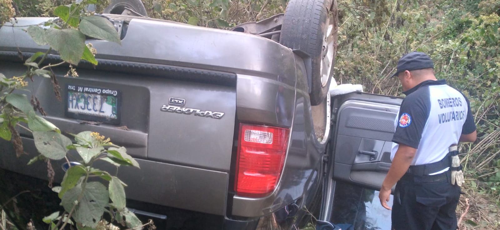 accidente en Km. 105 ruta Interamericana