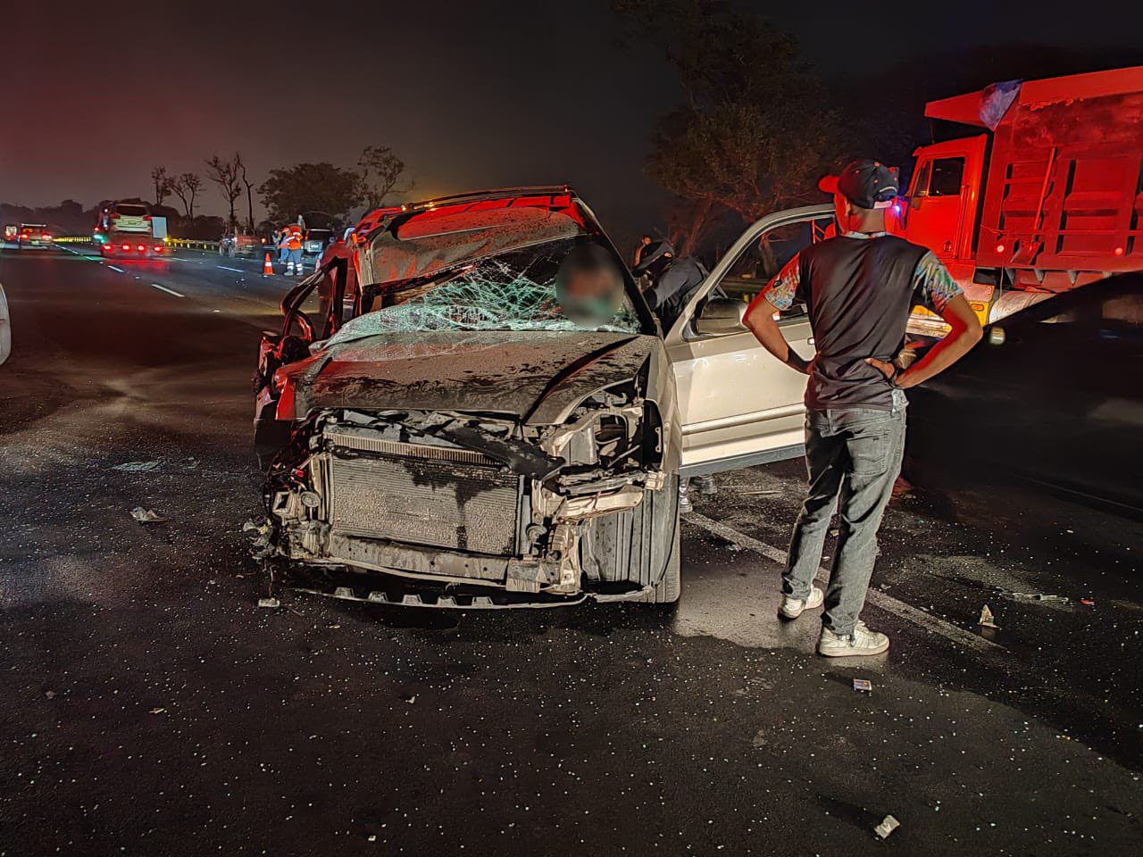 accidente en KM. 41.5 autopista Palín, Escuintla