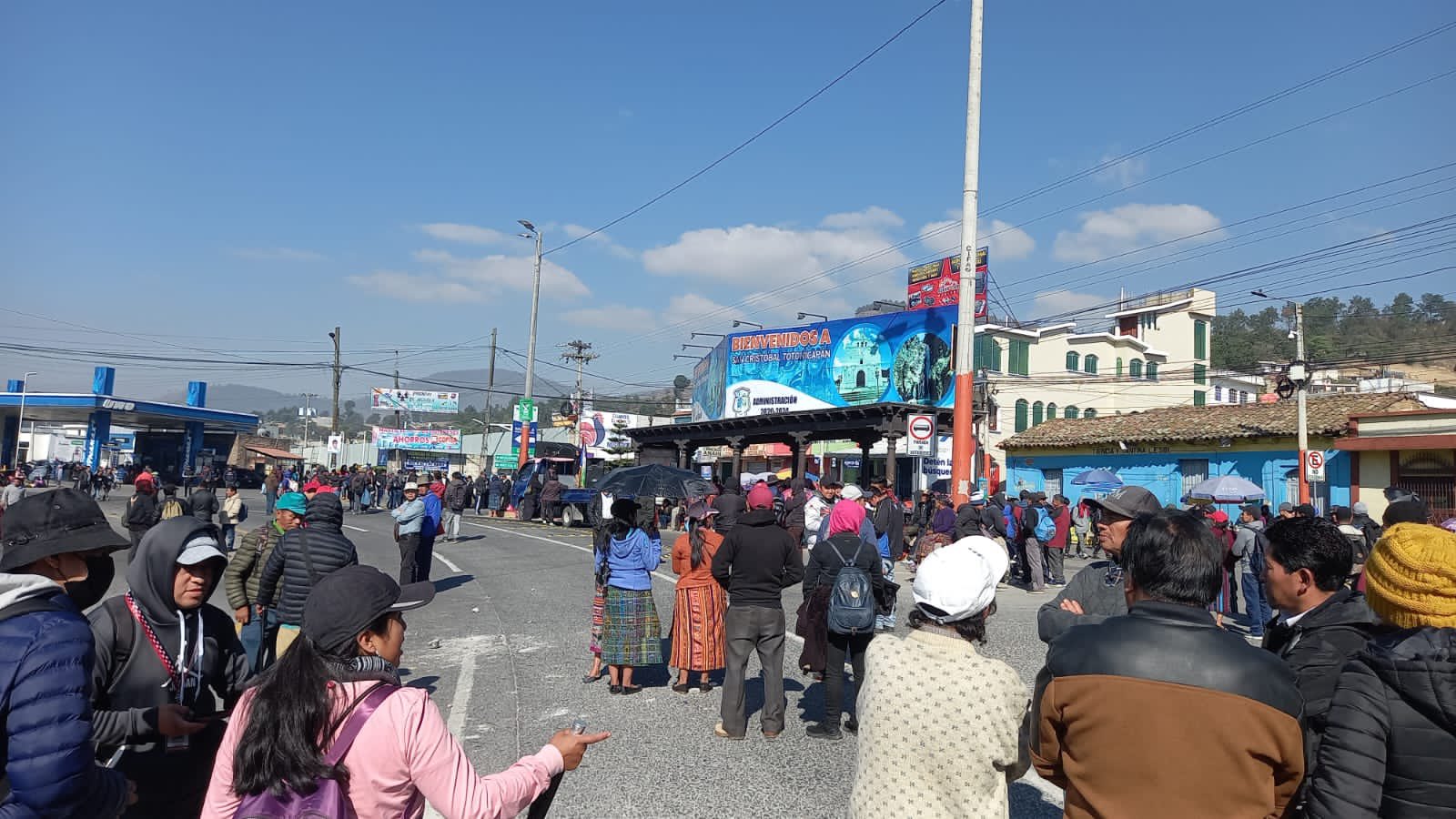 bloqueo de los 48 Cantones en San Cristóbal, Totonicapán