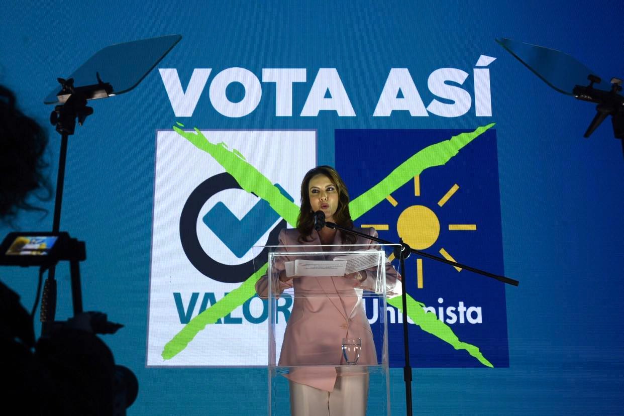 Zury Ríos, candidata presidencial de la coalición Valor - Unionista, presenta plan de Gobierno