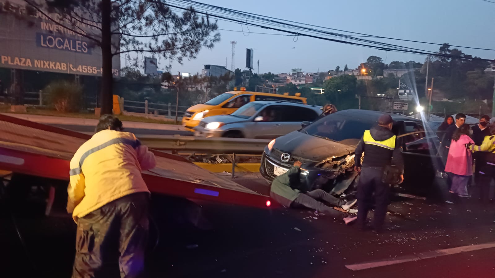 accidente en Km. 16 de ruta Interamericana