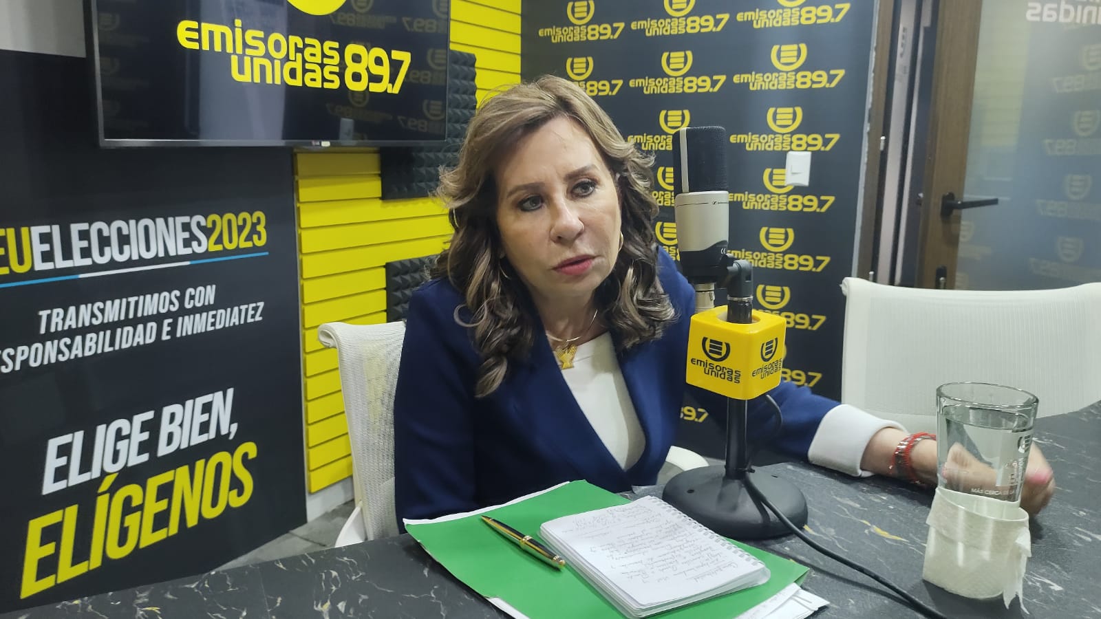 Sandra Torres, candidata presidencial de la UNE