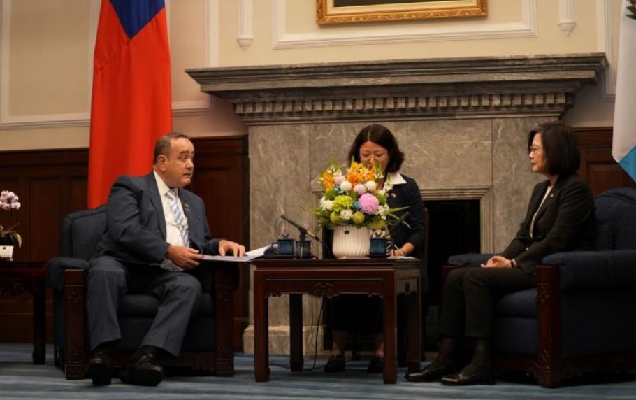 reunión de los presidentes de Guatemala y TAiwán