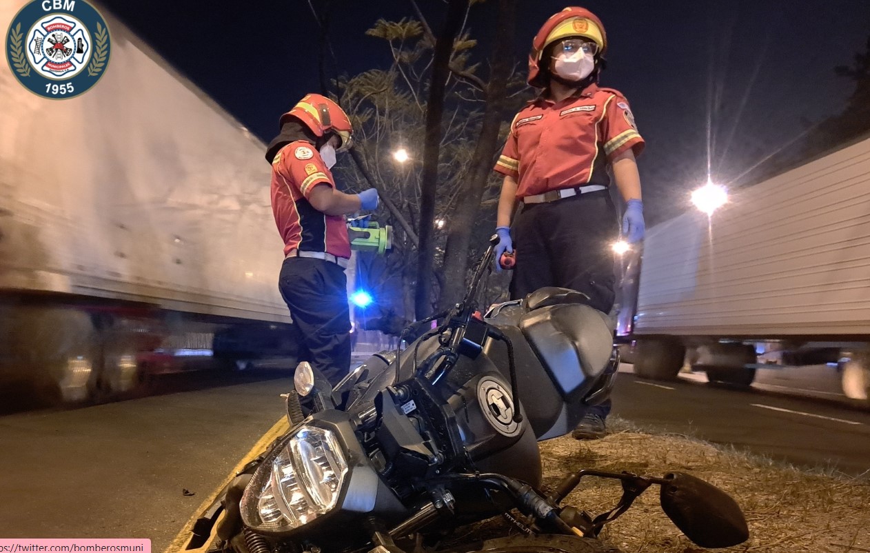 accidente de motorista en zona 11