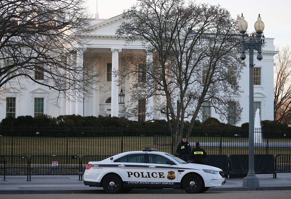 Servicio Secreto cerca de la Casa Blanca