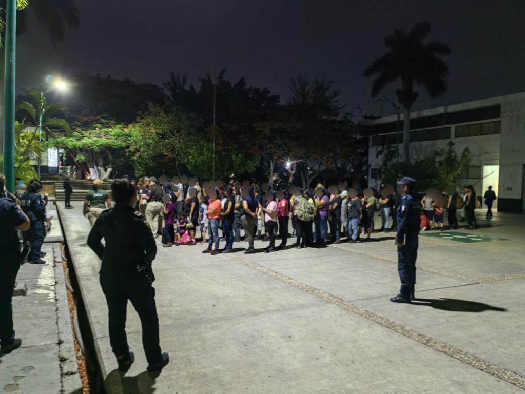 migrantes guatemaltecos rescatados en Chiapas, México, el 26 de mayo 2023