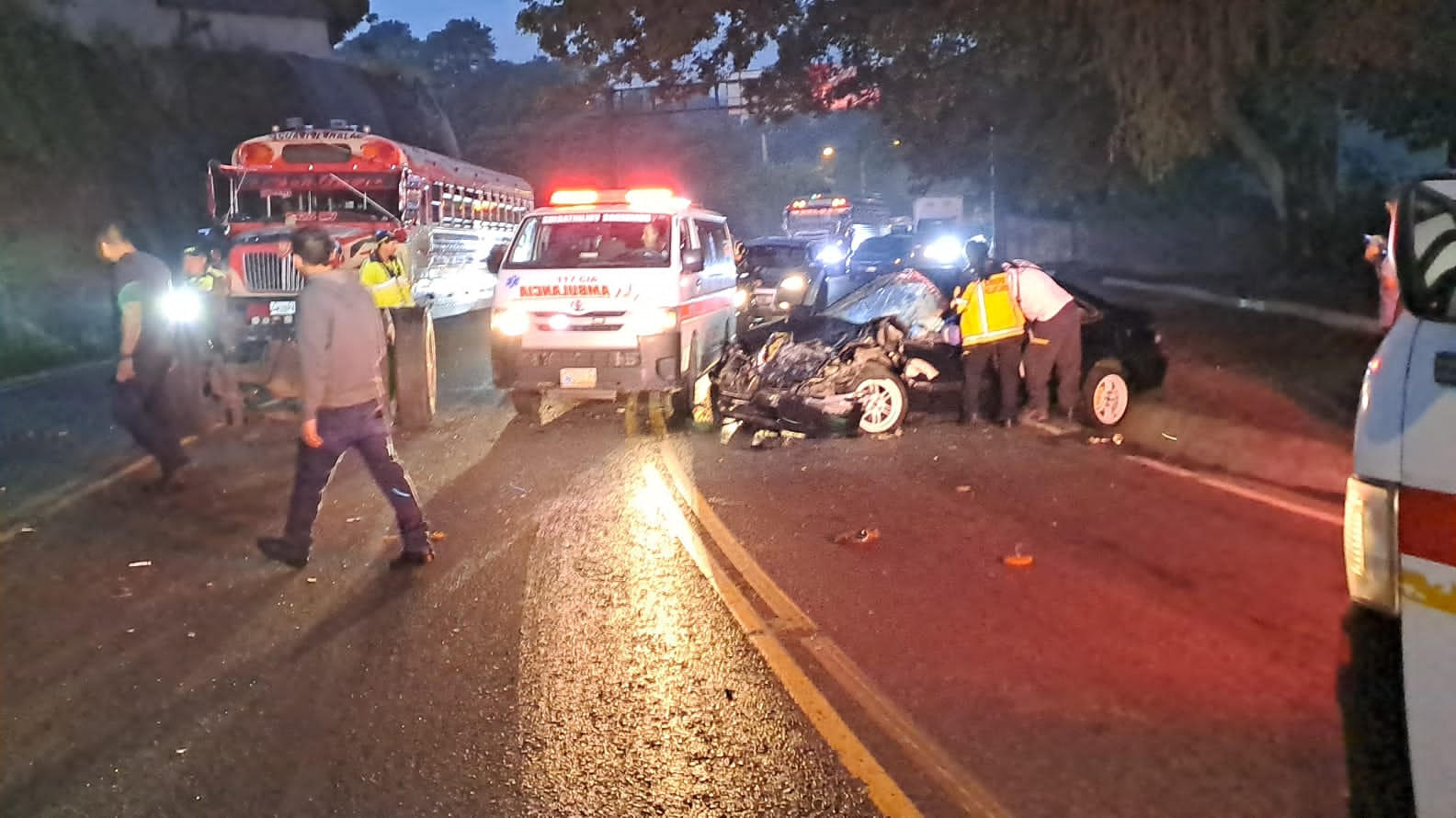 accidente avenida Hincapié, zona 13