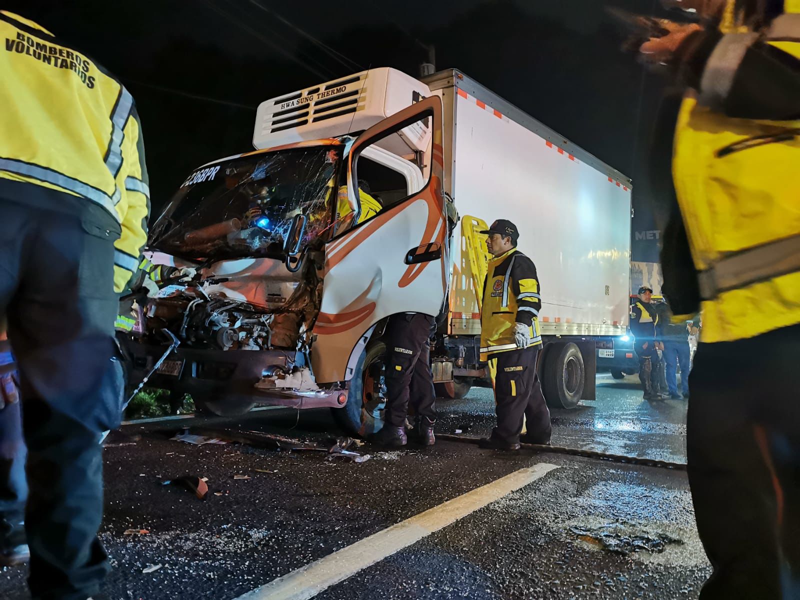 Camiones chocan en la ruta Interamericana