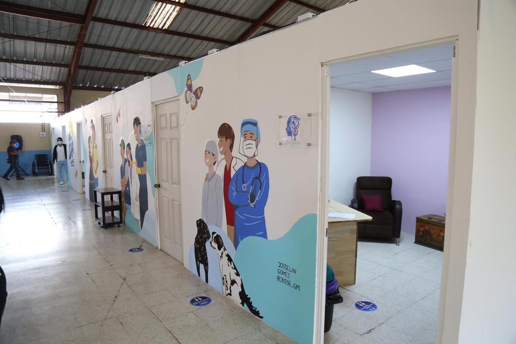 clínicas post Covid del hospital temporal de Quetzaltenango