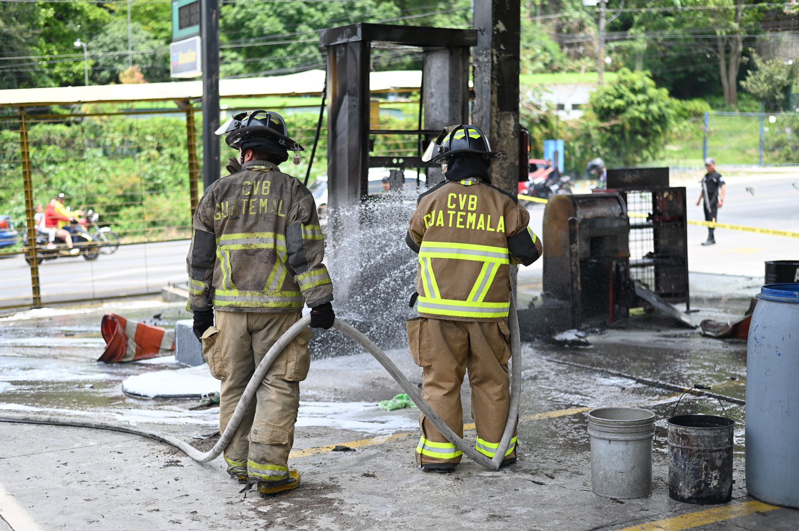 incendio en gasolinera de zona 18