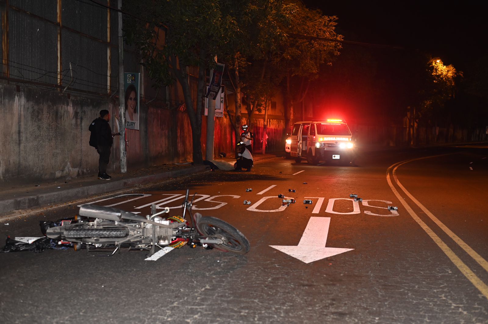 motorista muerto en avenida Hincapié, zona 13