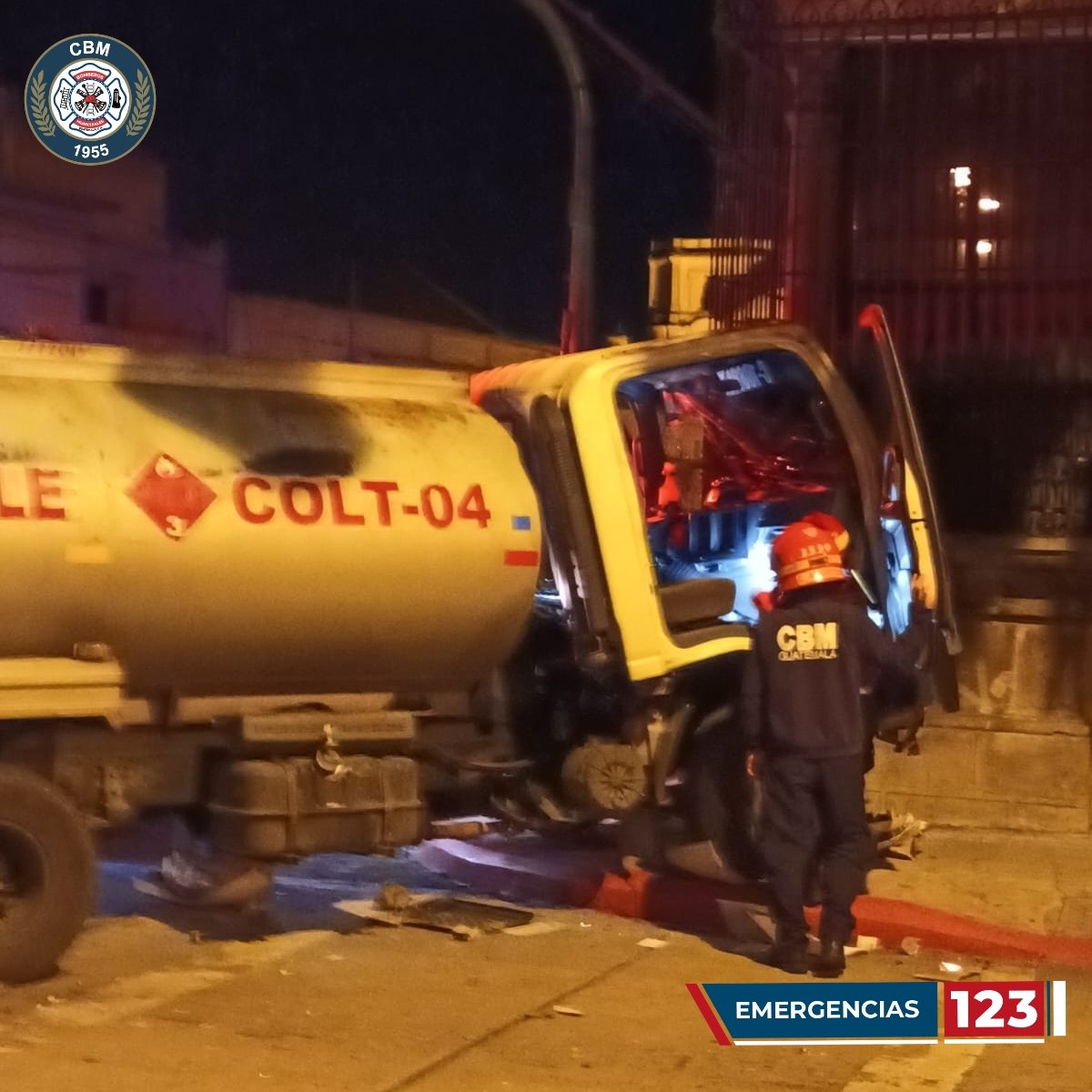 accidente de camión en zona 1