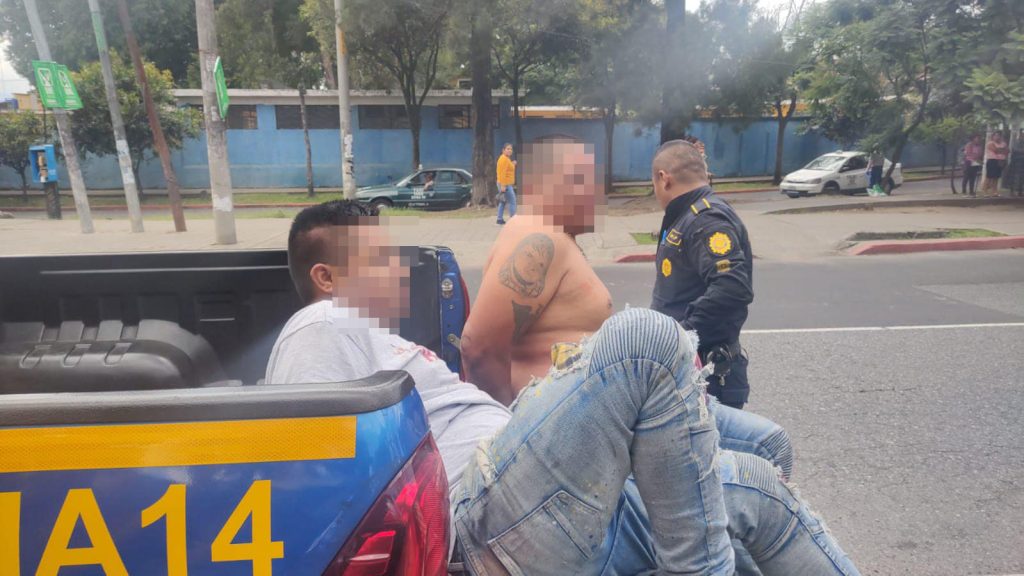 asaltantes capturados en Mixco