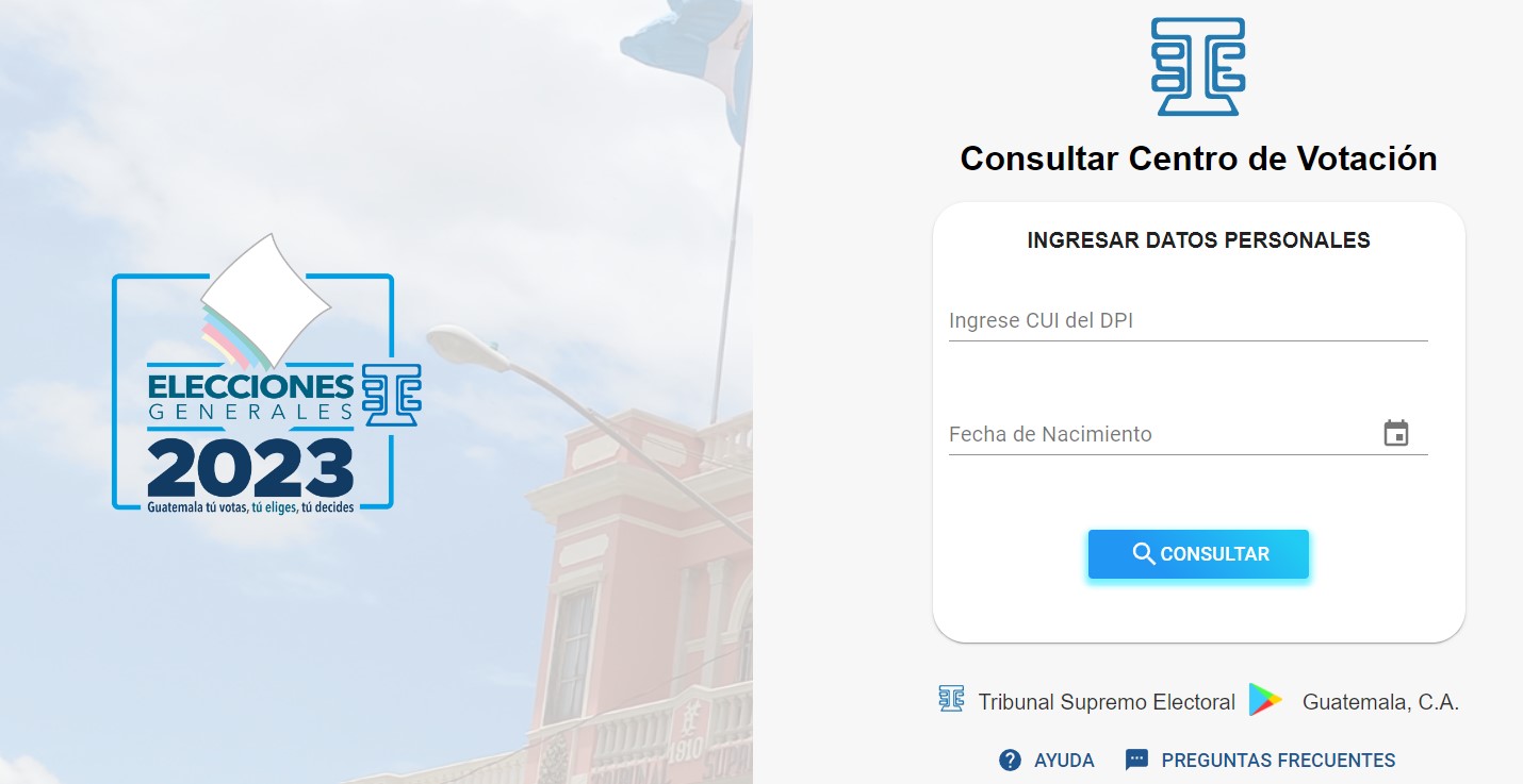 portal de consultas dónde votar TSE