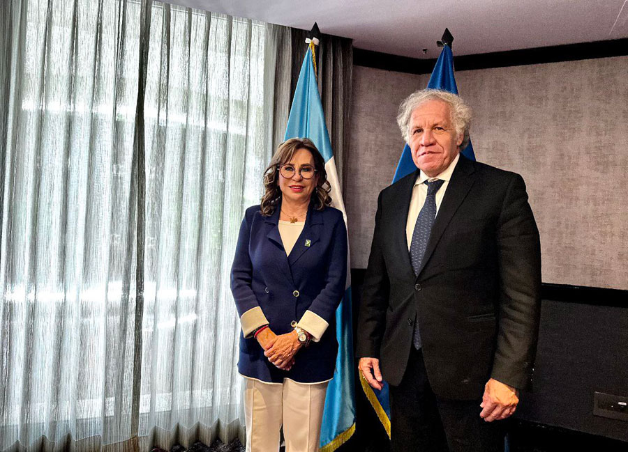 Sandra Torres se reúne con el secretario general de la OEA, Luis Almagro