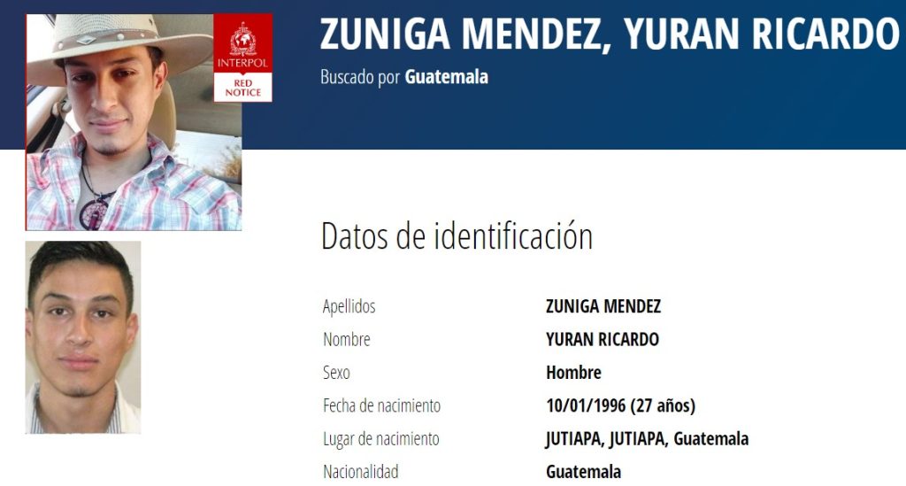 Yuran Ricardo Zúñiga Méndez, presunto violador en serie