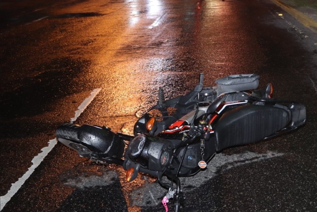 accidente de motocicleta en zona 12