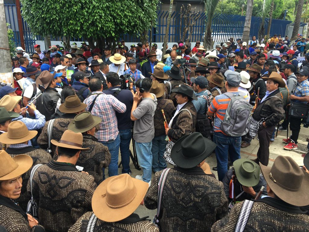 manifestación de los 48 Cantones de Totonicapán
