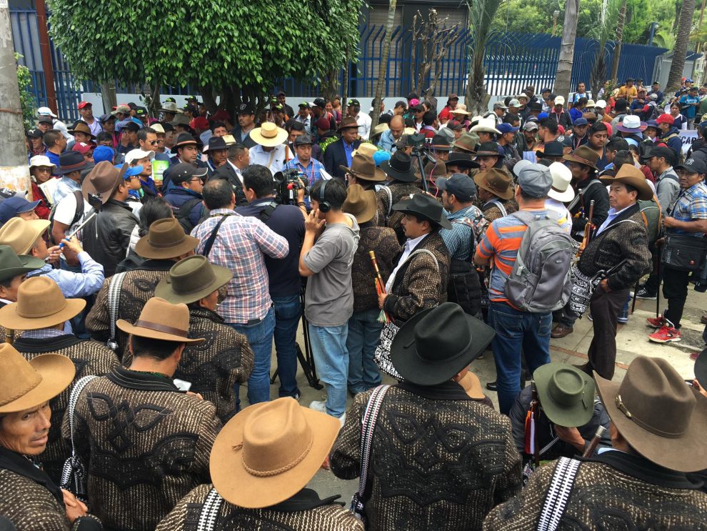 manifestación de los 48 Cantones de Totonicapán