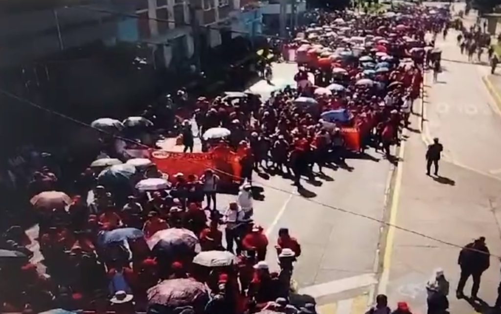 manifestación de salubristas en la capital