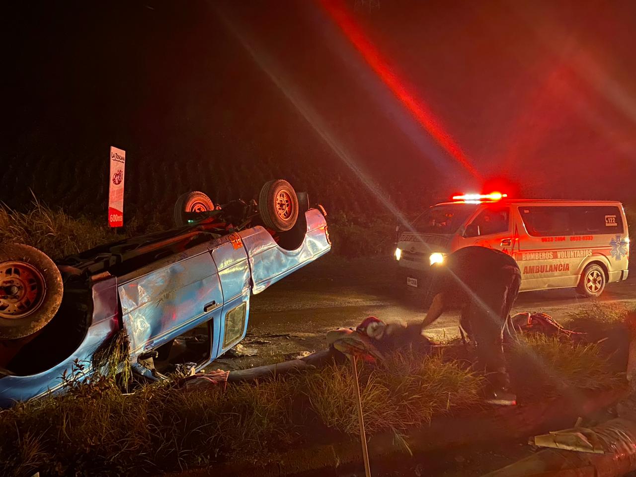 accidente de picop en Amatitlán