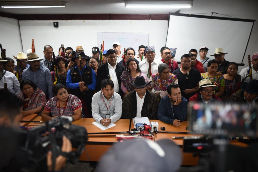 Autoridades indígenas reiteran lucha por la democracia