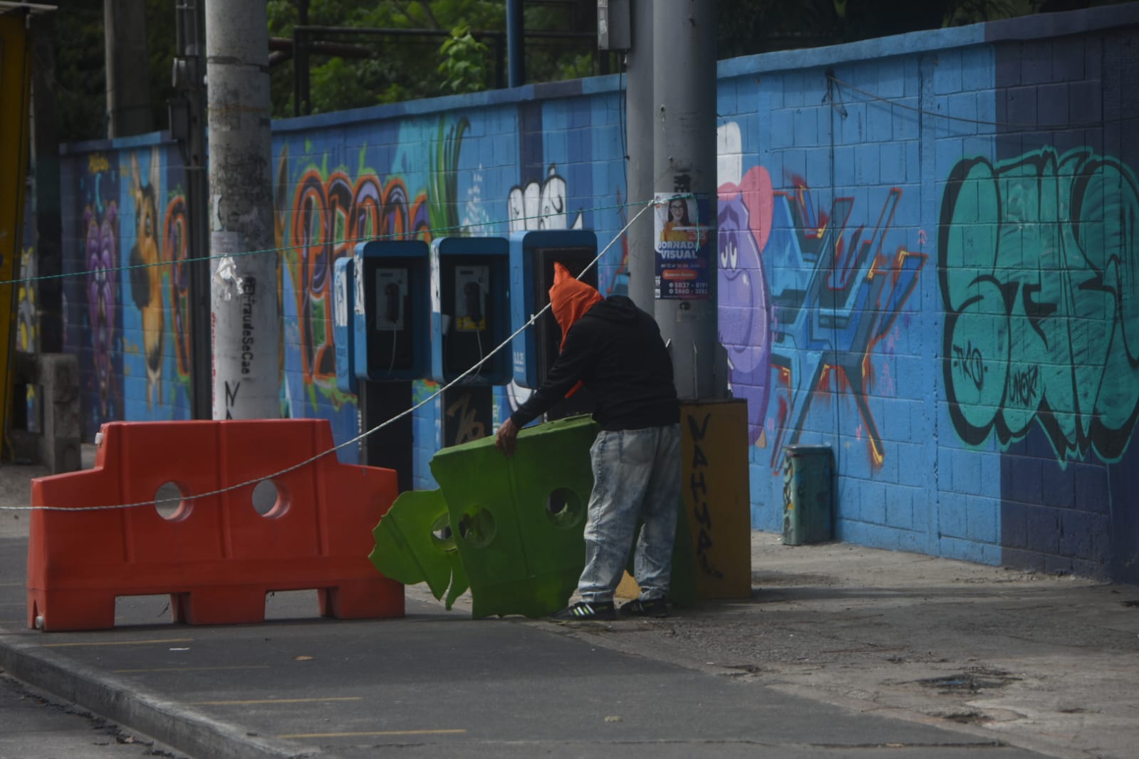 bloqueo en la avenida Petapa