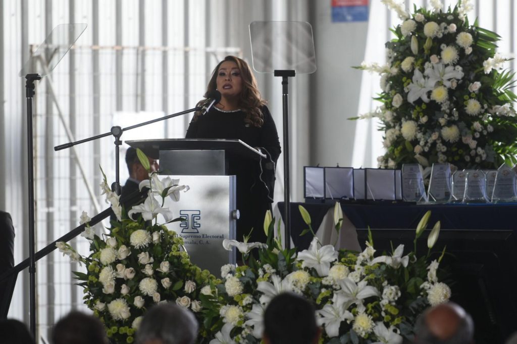 presidenta del TSE, Irma Palencia, presenta memoria de labores
